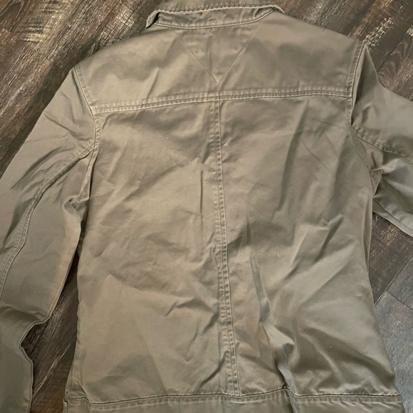 Tommy Hilfiger green motorcycle jacket size medium - Picture 6 of 7